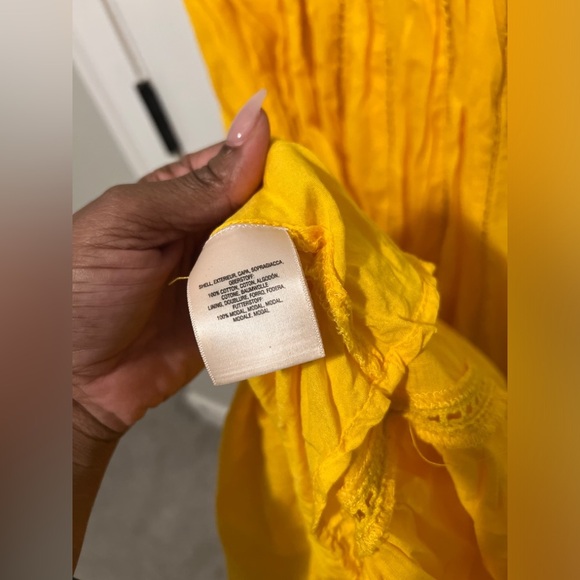 Anthropologie Maeve Arcadia Maxi Dress in marigold Size 0 - Picture 8 of 11